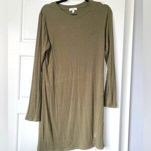 BP Army Green Ribbed Mini Dres